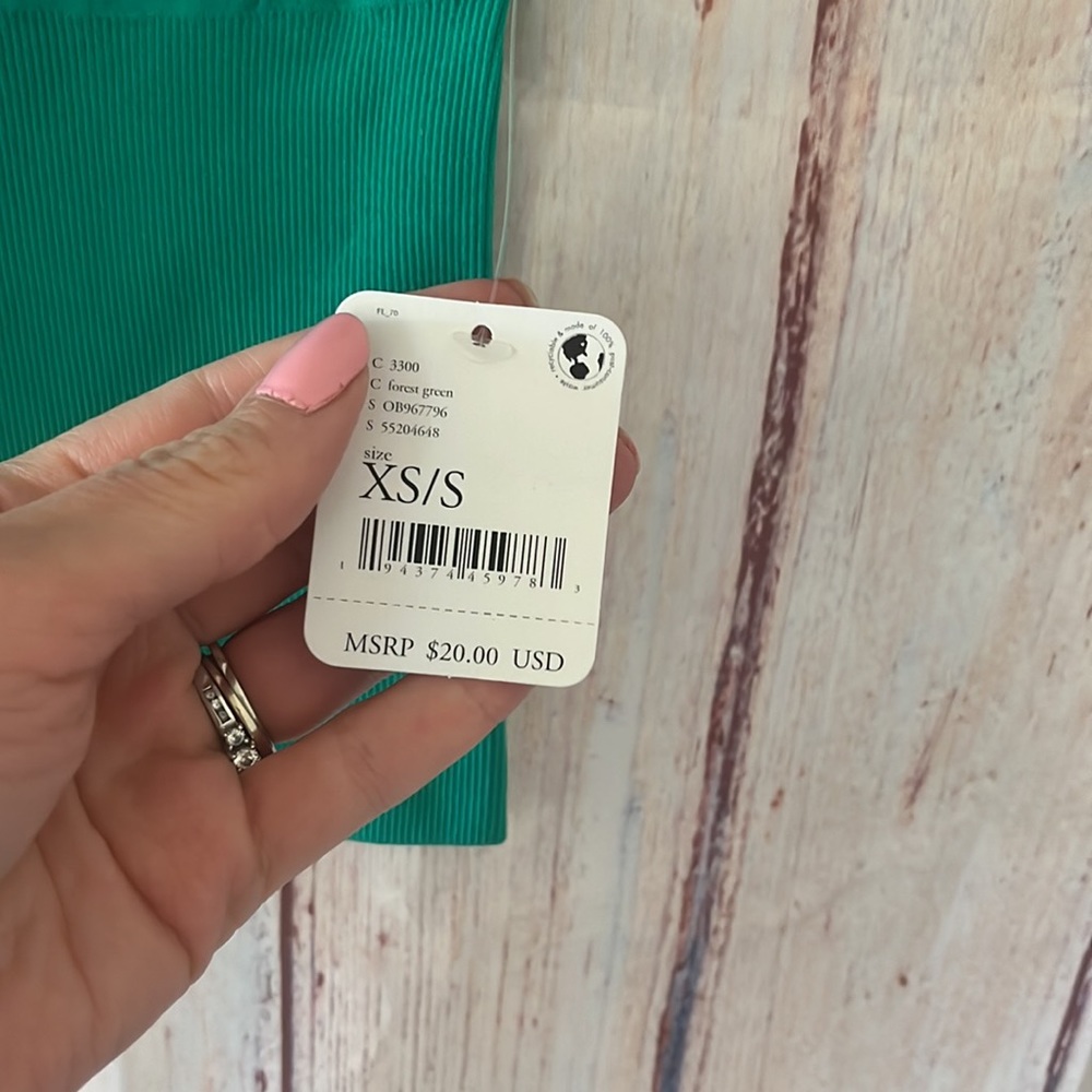 NWT Free People Ribbed v neck Brami - Picture 6 of 7